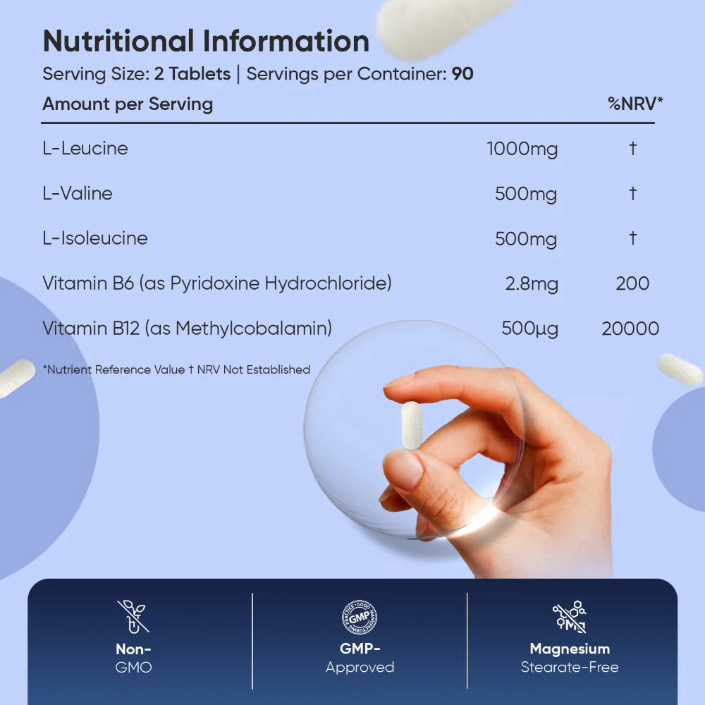 BCAA with B6 & B12 Tablets - Image 5