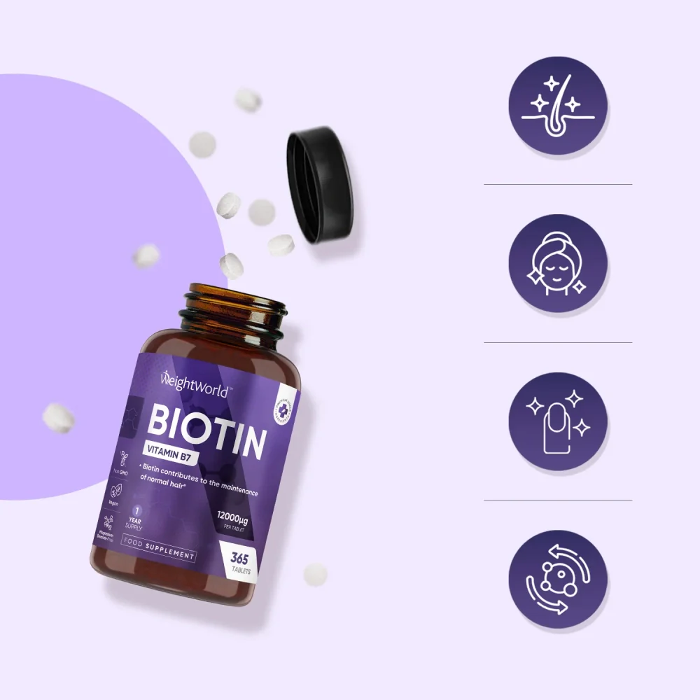 Biotin Vitamin B7 Tablets - Image 3