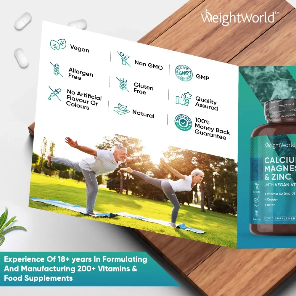 Calcium, Magnesium & Zinc With Vitamin D3 - Image 7