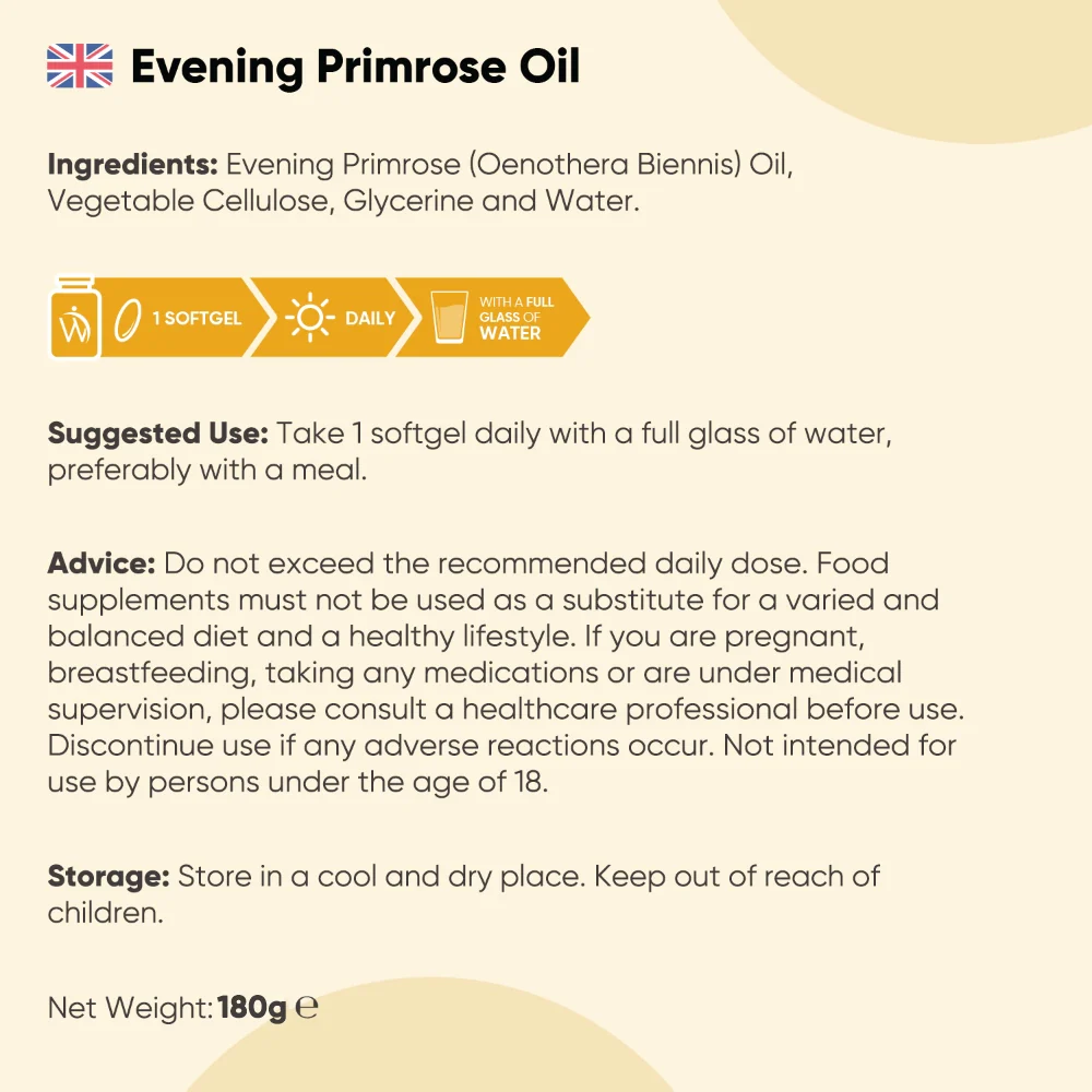 Evening Primrose Oil Softgels - Image 6