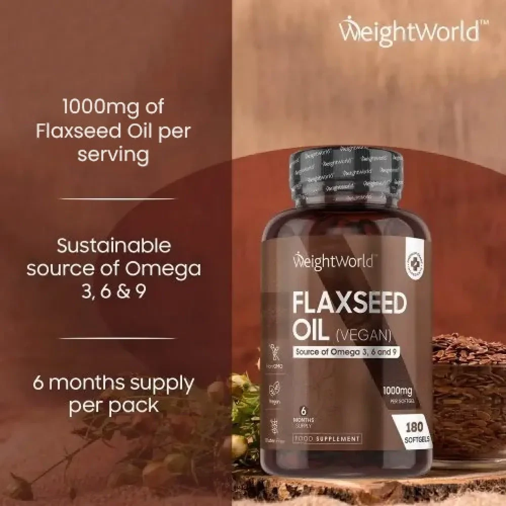 Flaxseed Oil Softgel Capsules - Image 3