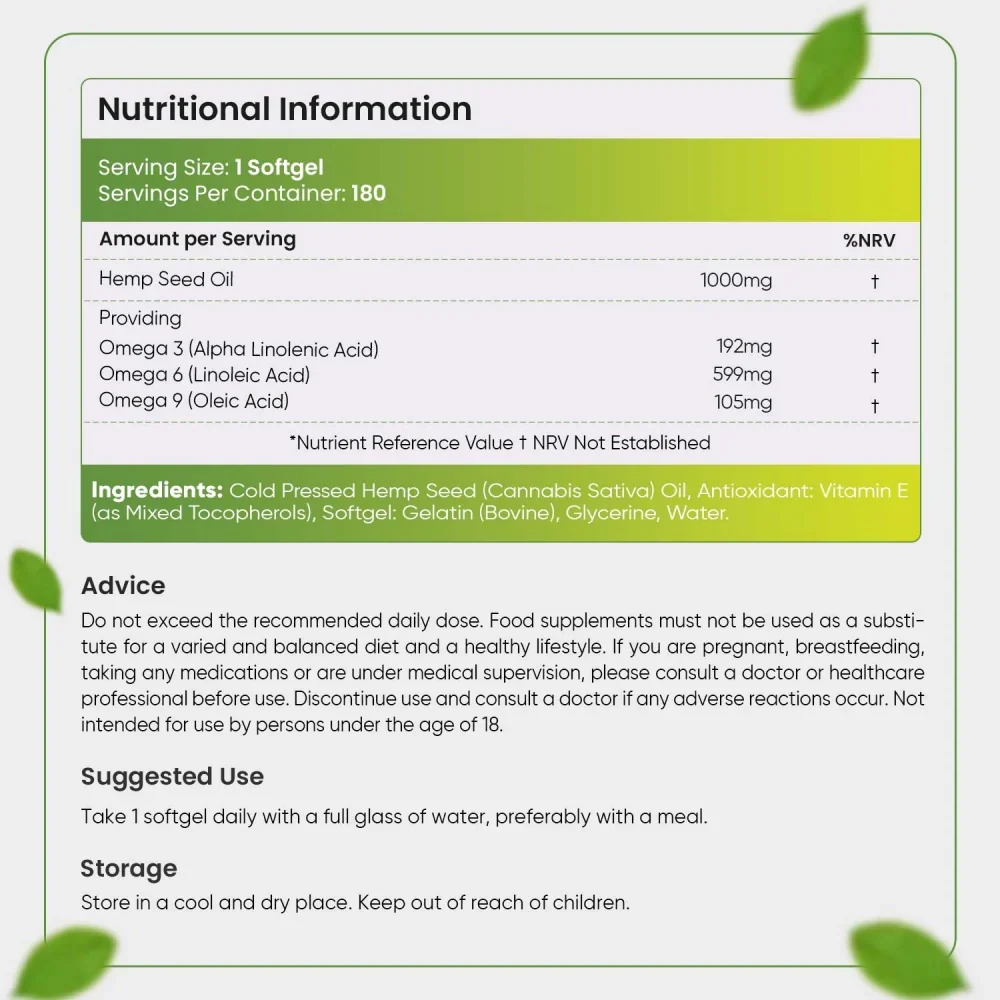 Hemp Seed Oil Softgels - Image 5