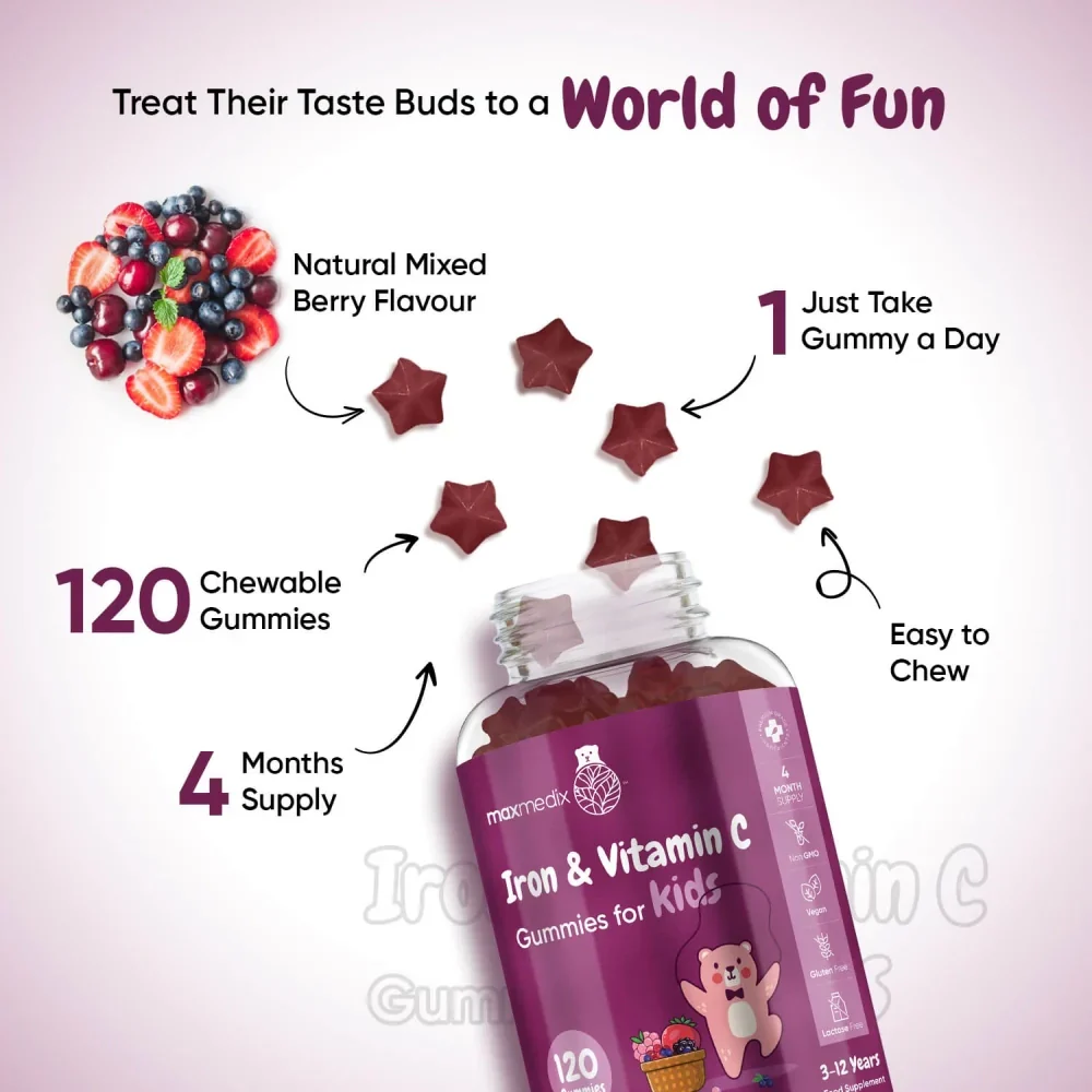 Iron & Vitamin C Gummies for Kids - Image 3