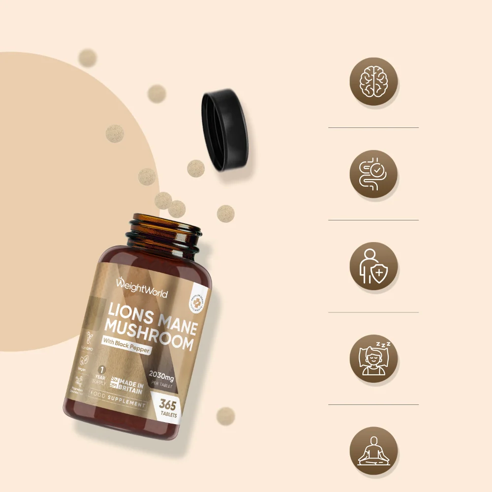 Lion's Mane Mushroom Tablets - Image 3