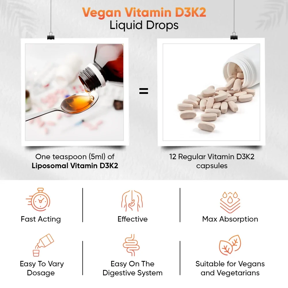 Liposomal Vitamin D3 + K2  Liquid - Image 4