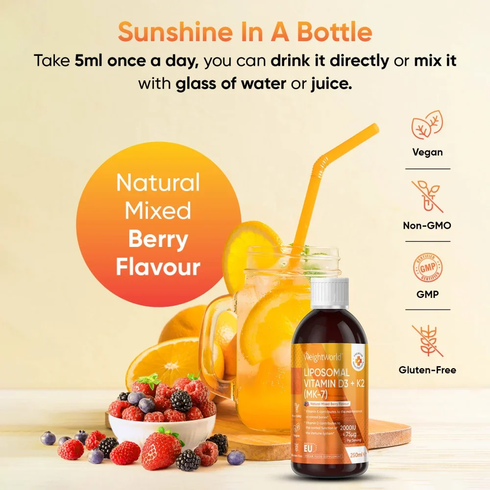 Liposomal Vitamin D3 + K2  Liquid - Image 5