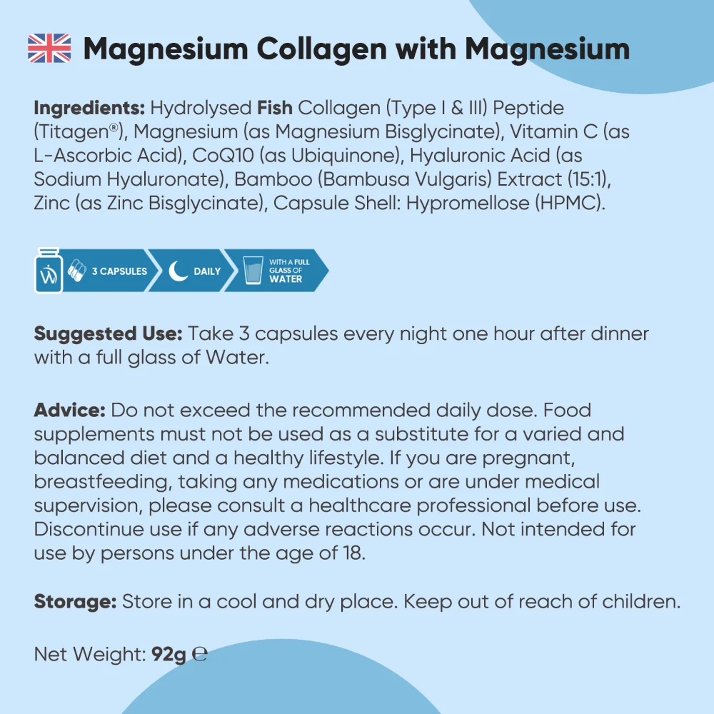 Marine Collagen With Magnesium Capsules - Image 7