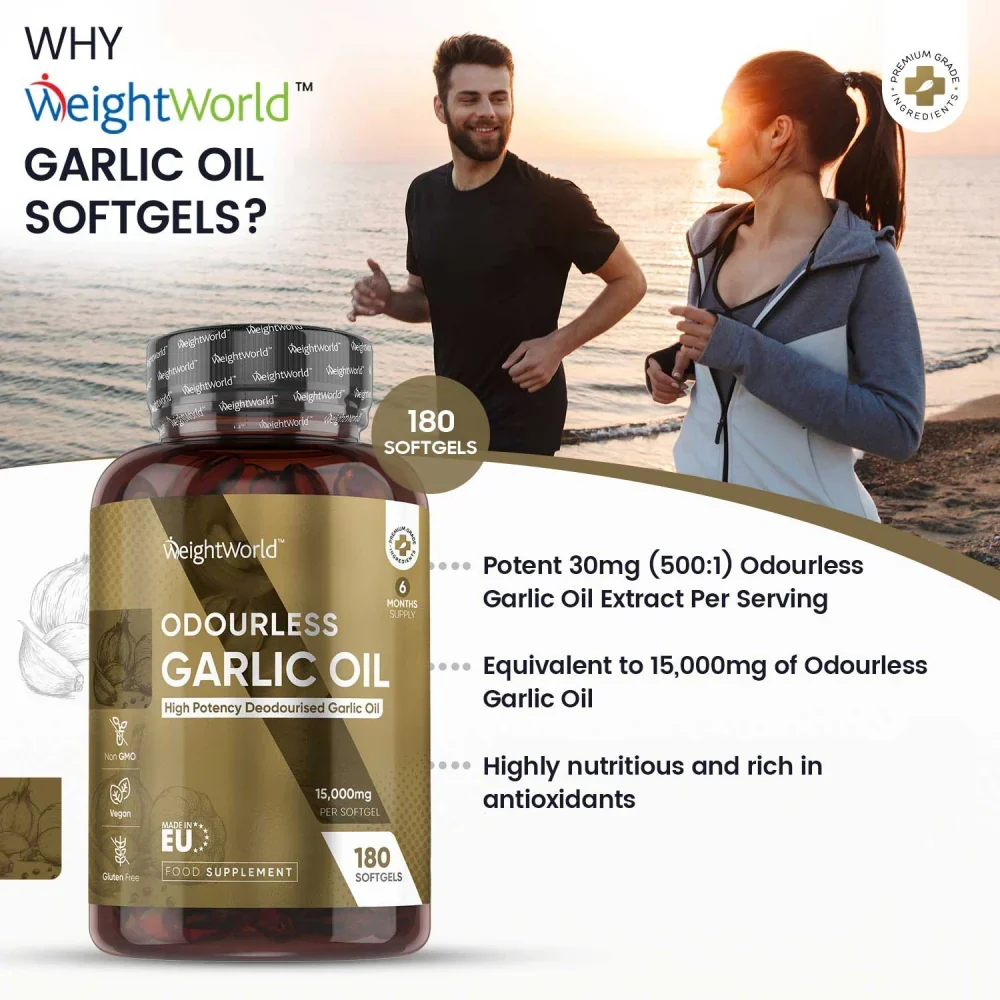 Odourless Garlic Oil Softgel Capsules - Image 2