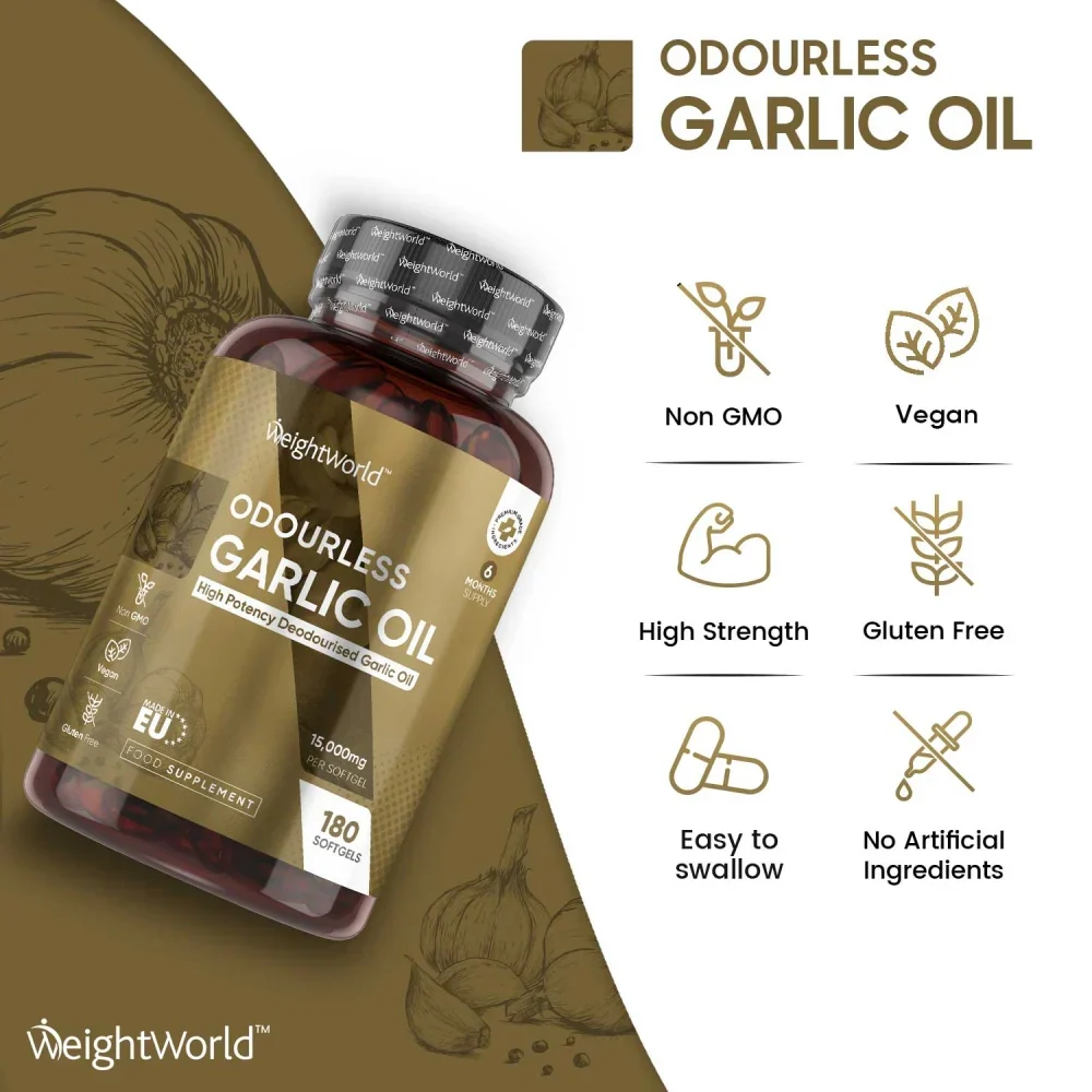 Odourless Garlic Oil Softgel Capsules - Image 3