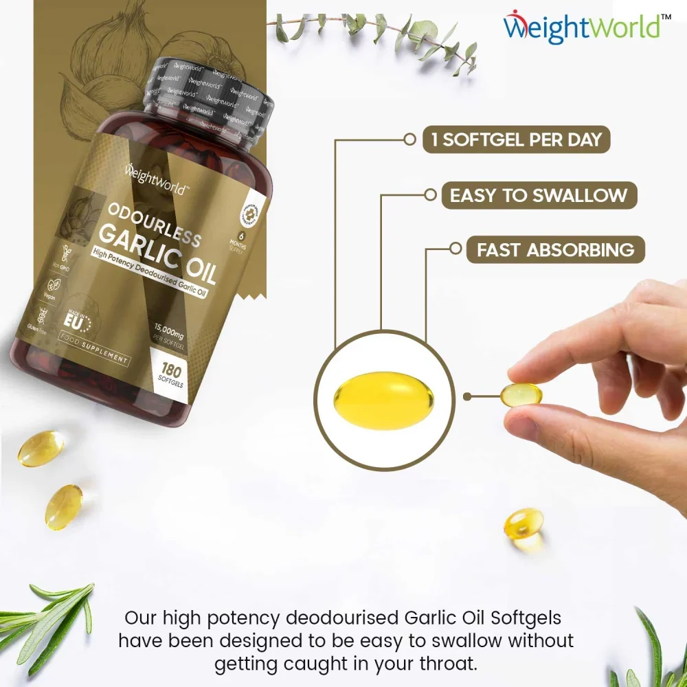 Odourless Garlic Oil Softgel Capsules - Image 4