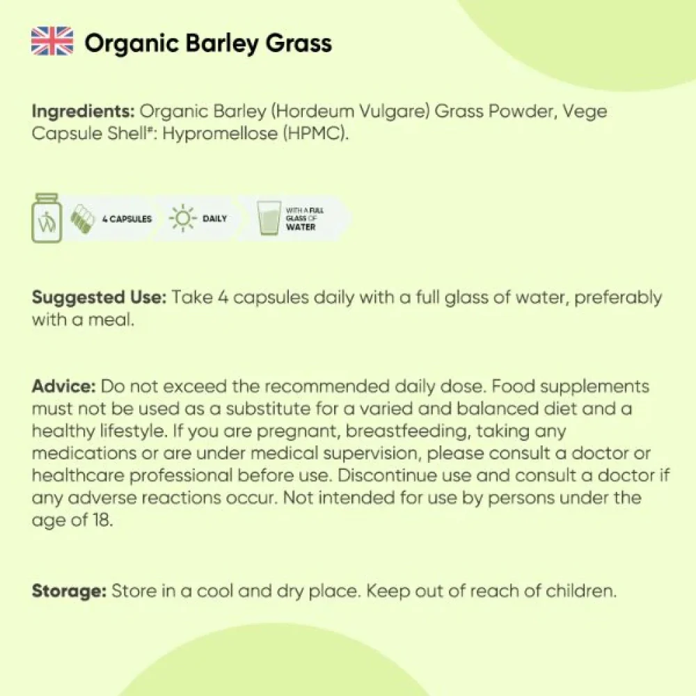Organic Barley Grass Capsules - Image 11