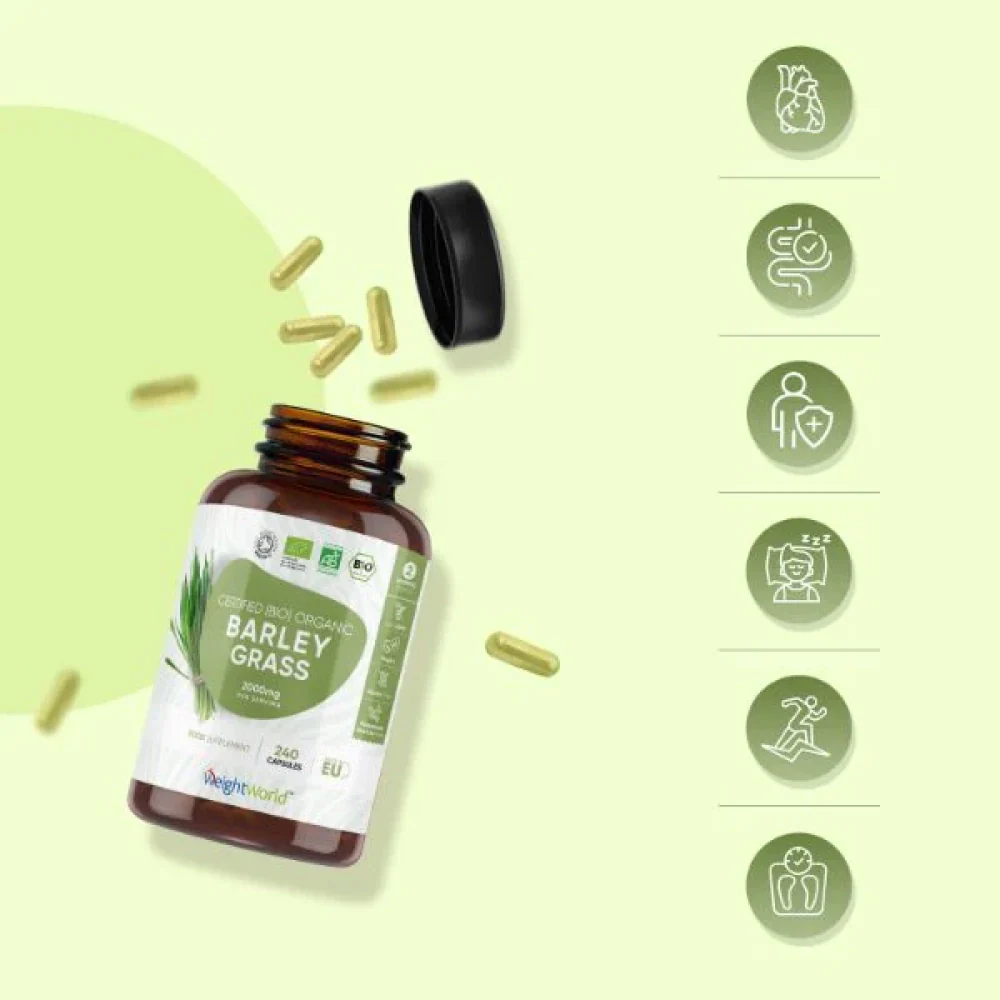 Organic Barley Grass Capsules - Image 3