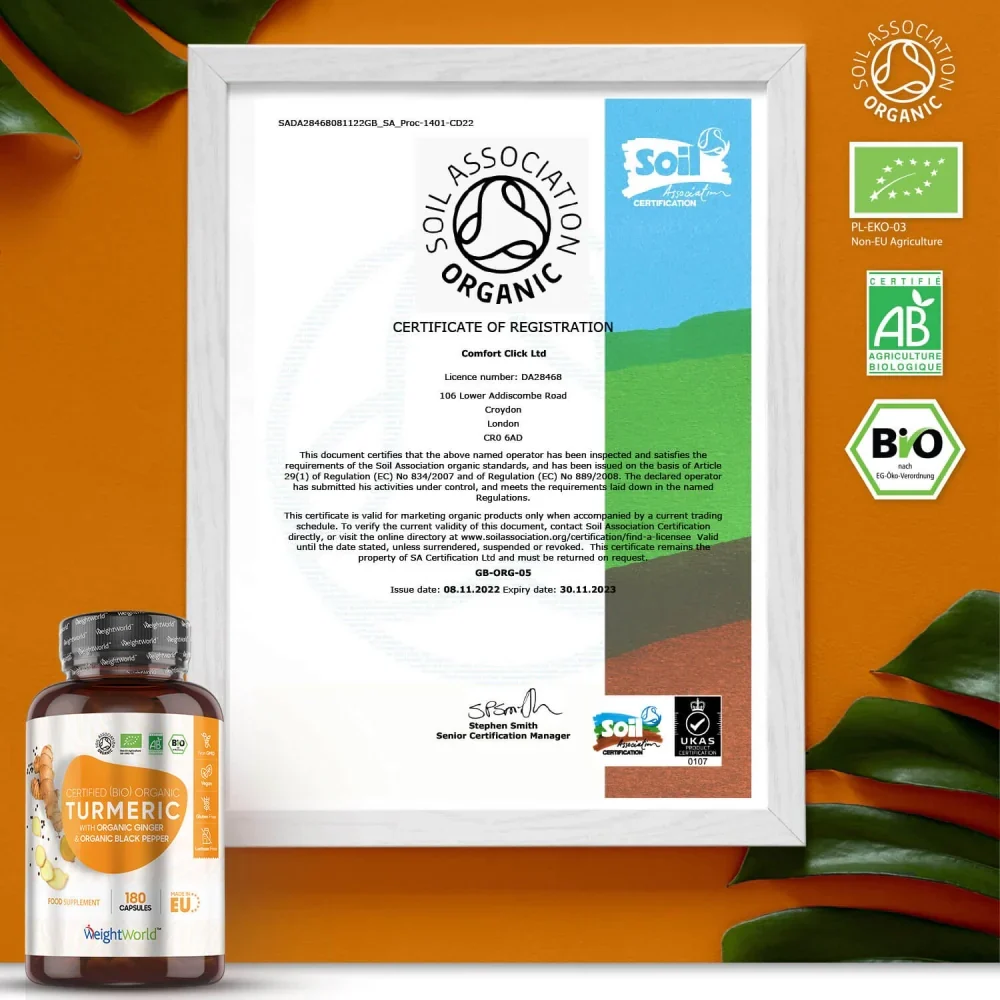 Organic Turmeric and Black Pepper with Ginger Capsules - Image 4