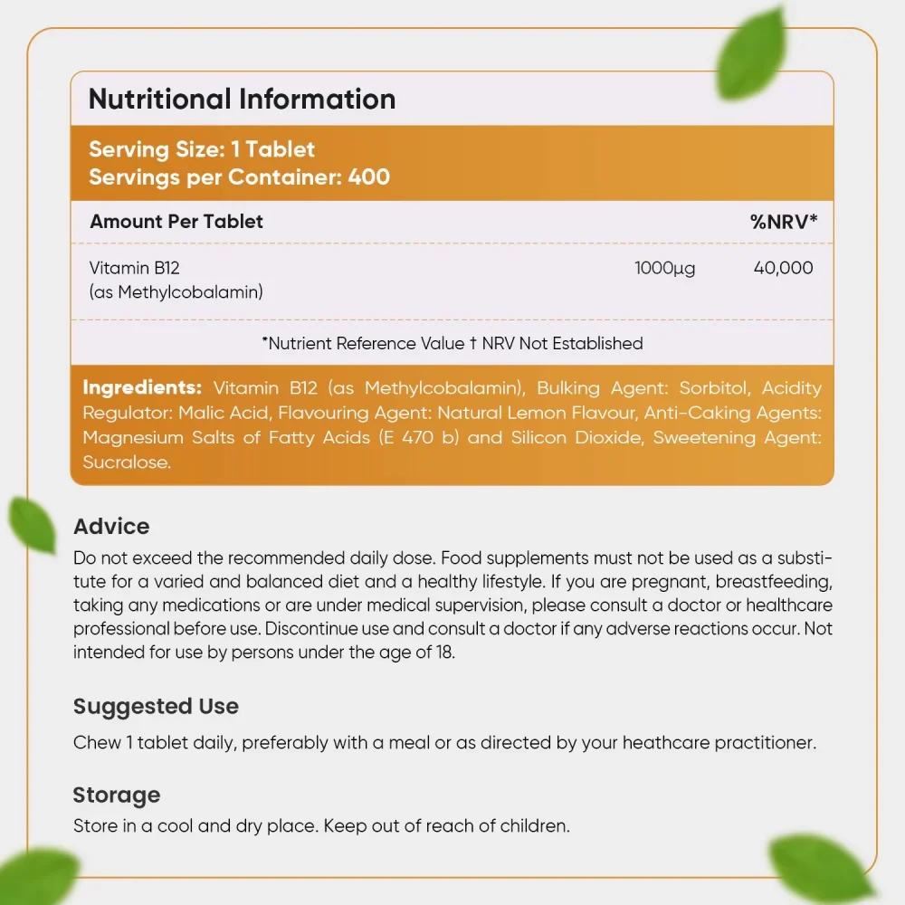 Vitamin B12 Chewable Tablets - Image 6
